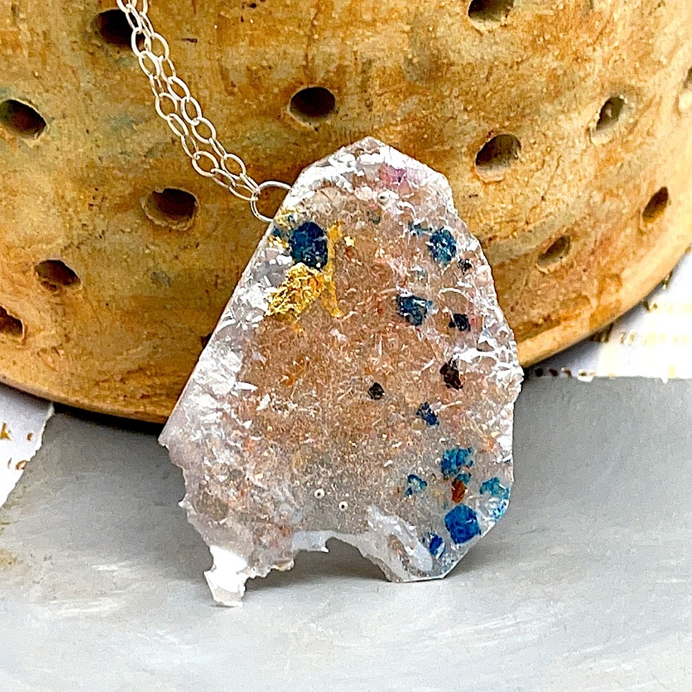 Matana Handmade long sterling silver necklace - Picture 2 of 12